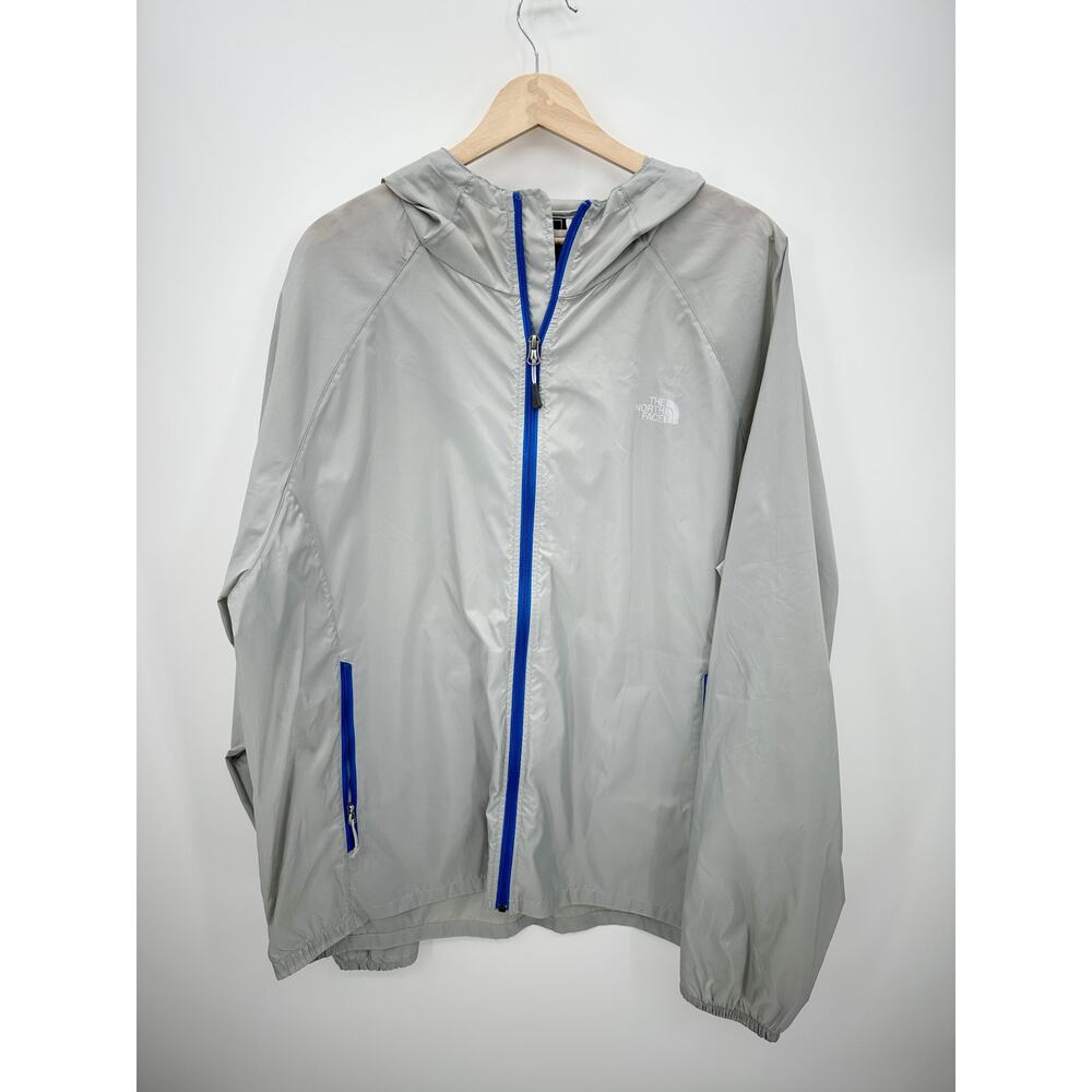 The North Face Men's Antora Jacket, TNF Gray Nylon Lightweight Windbreaker XXL